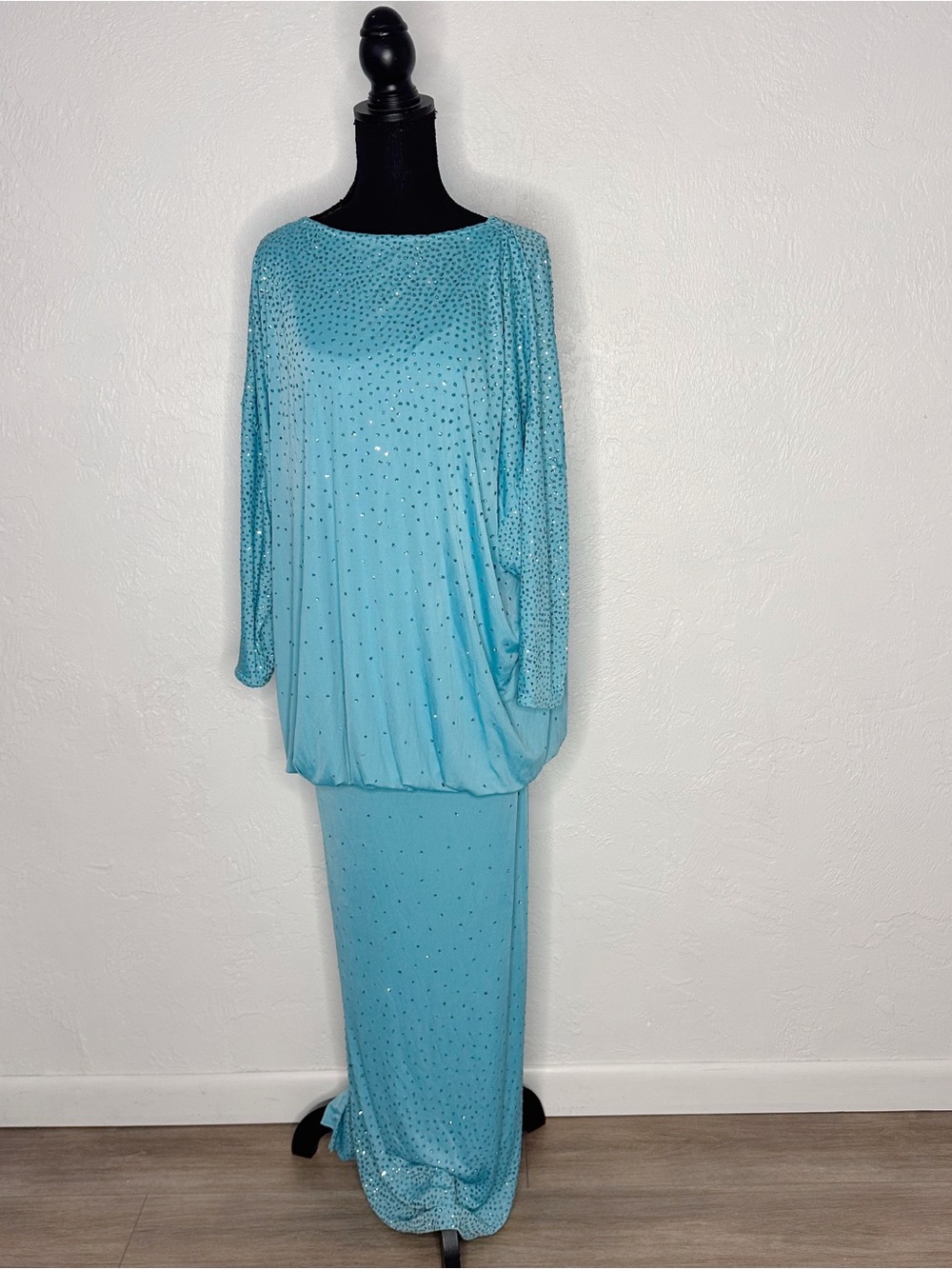 Vintage 1970s Lillie Rubin sparkly disco dress